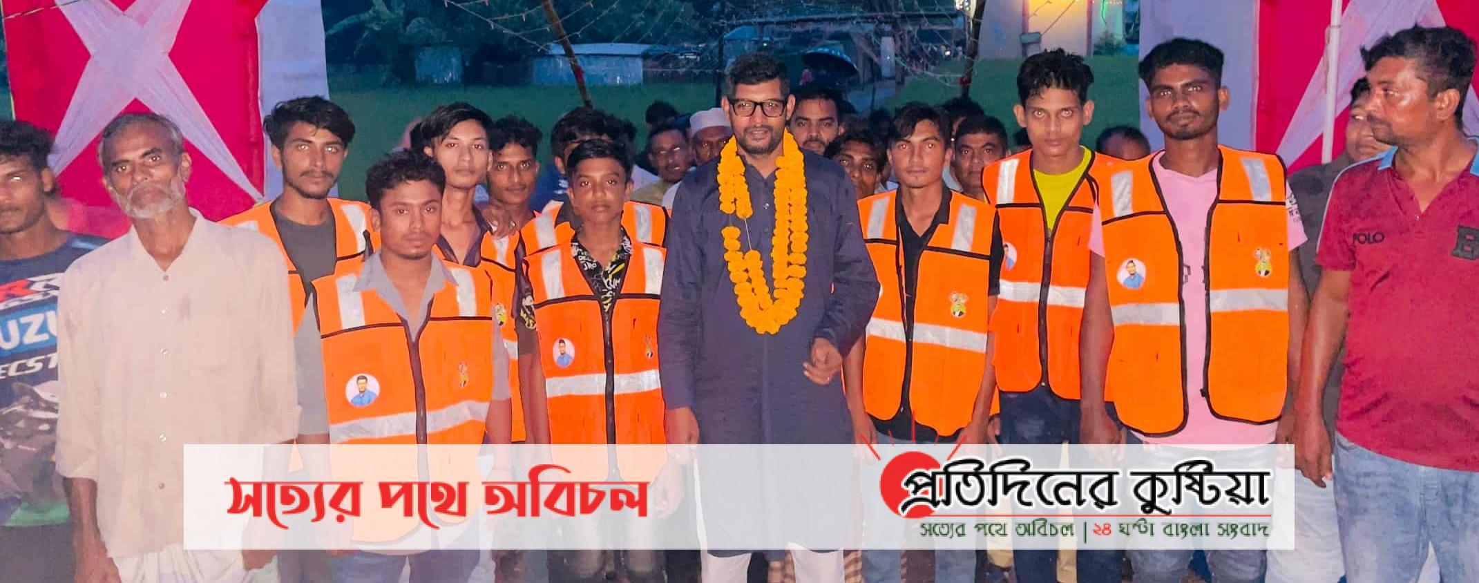 স্বাধীনের পরে এই প্রথম দলীয় স্বেচ্ছাসেবক  পূজা মন্দিরে বললেন পূজা উদযাপন কমিটির সাধারণ সম্পাদক মিলন 